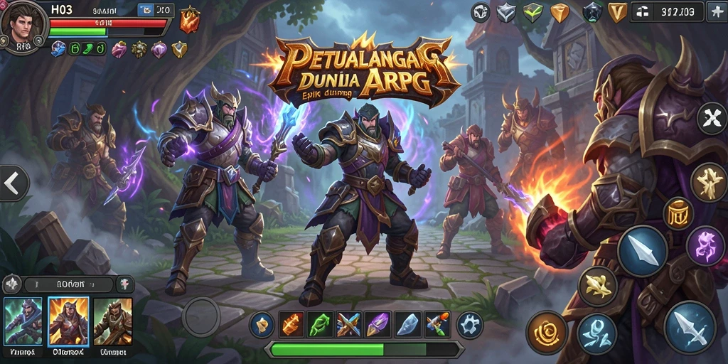 Tampilan menarik dari gameplay ARPG di H03 dengan aksi penuh petualangan.