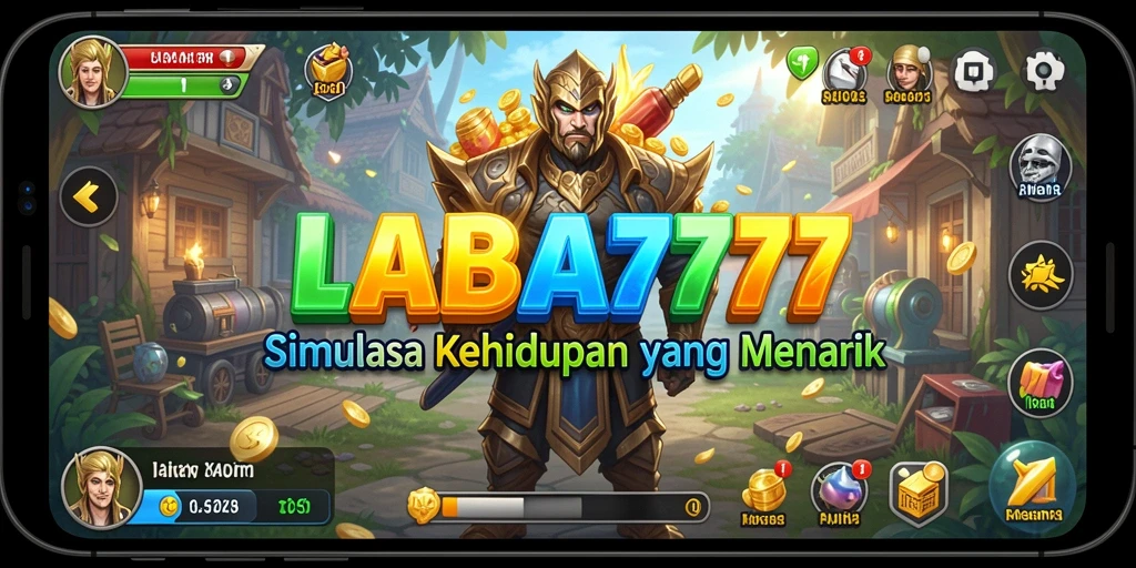 Tampilan gameplay kreatif dalam LABA777 yang menekankan simulasi kehidupan.