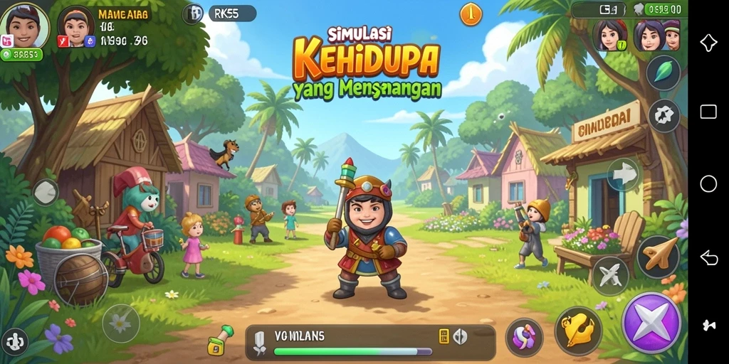 Tampilan screenshot RK55 dengan gameplay interaktif yang menarik.